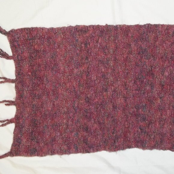 handmade doll blanket  with fringe 25" long X 17" wide - Picture 1 of 2